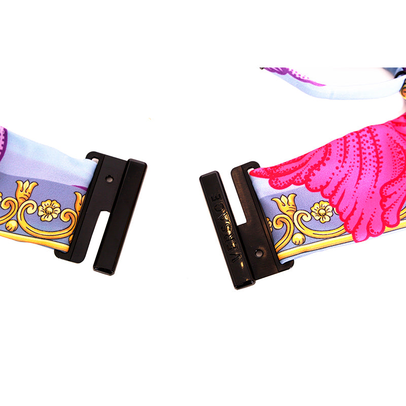Versace Womens Acid Bouquet Printed Molded Bikini Top