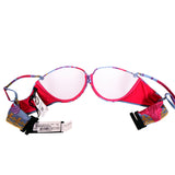 Versace Womens Acid Bouquet Printed Molded Bikini Top
