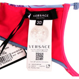 Versace Womens Acid Bouquet Printed Molded Bikini Top