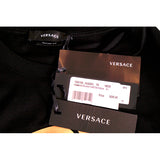 sz XL NEW $525 VERSACE Men's Black MUSIC GROOVY LOGO WINGS Crew Neck T-SHIRT TEE