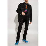 sz XL NEW $525 VERSACE Men's Black MUSIC GROOVY LOGO WINGS Crew Neck T-SHIRT TEE