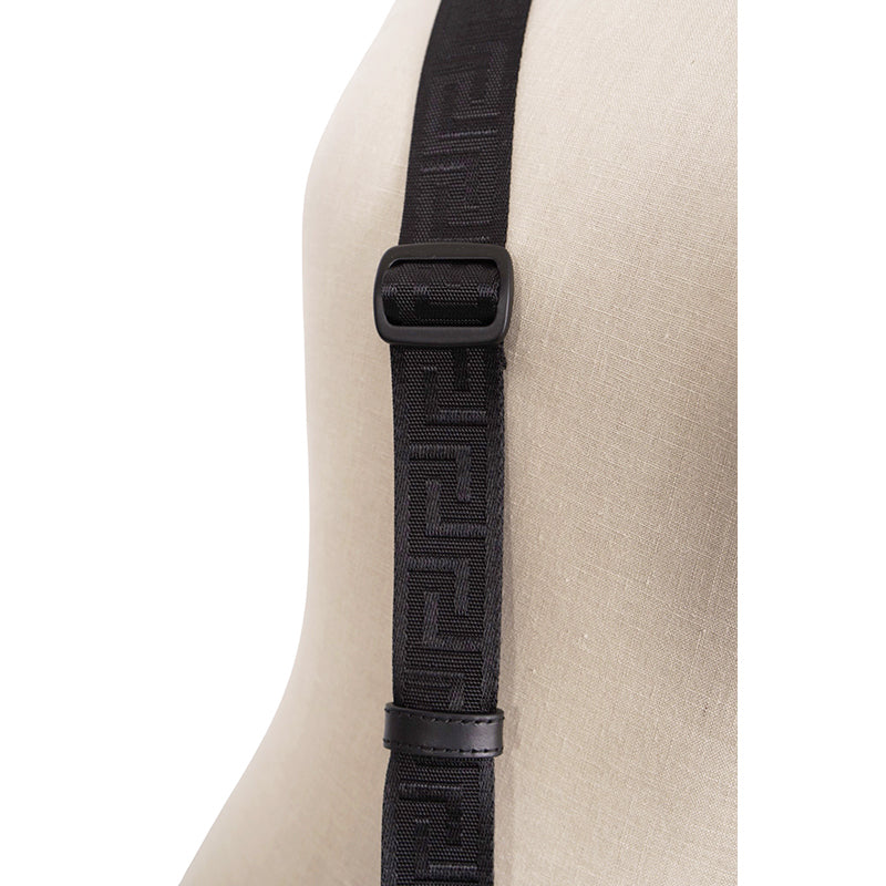 NEW $720 VERSACE Navy Heritage BAROCCO JACQUARD TECH Silver MEDUSA Crossbody BAG