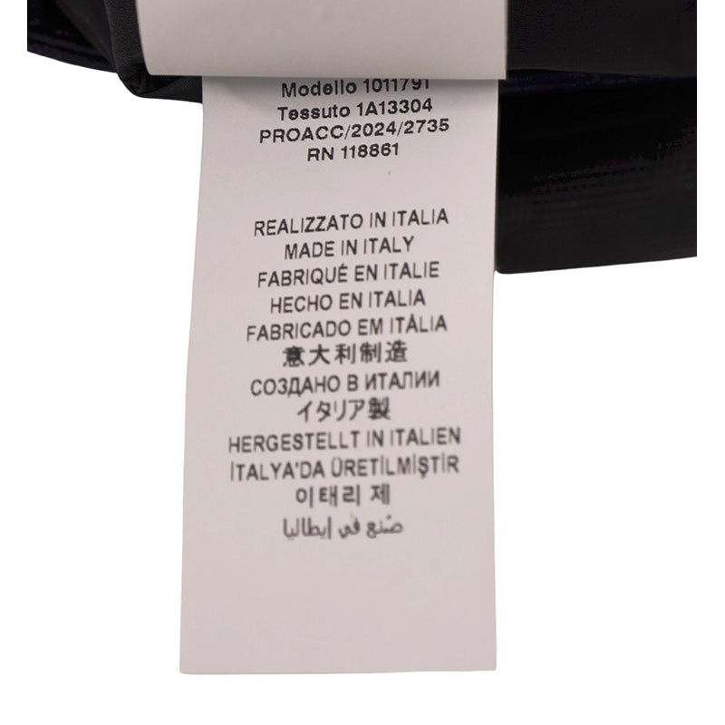 NEW $720 VERSACE Navy Heritage BAROCCO JACQUARD TECH Silver MEDUSA Crossbody BAG