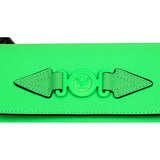 NEW $995 VERSACE Men's Neon Lime Rubberized MEDUSA BIGGIE LOGO Belt/Sling BAG