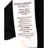 38 NEW $3,095 VERSACE Ventagli FAN LOGO PRINT Zip Front SILK JERSEY Shirt DRESS