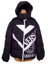 54 XXL NEW $1995 VERSACE Men's Runway Navy MEDUSA LOGO Down-Filled PUFFER JACKET