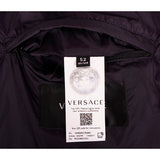 52 US L NEW $1500 VERSACE Men REMOVABLE ARMS GRECA LOGO Down-Fill PUFFER JACKET