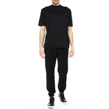 2XL NEW $975 VERSACE Men's Black Velvet/Velour Baroque LOGO Sporty JOGGER PANTS