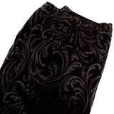 2XL NEW $975 VERSACE Men's Black Velvet/Velour Baroque LOGO Sporty JOGGER PANTS