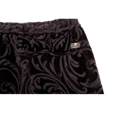 2XL NEW $975 VERSACE Men's Black Velvet/Velour Baroque LOGO Sporty JOGGER PANTS