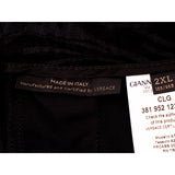 2XL NEW $975 VERSACE Men's Black Velvet/Velour Baroque LOGO Sporty JOGGER PANTS