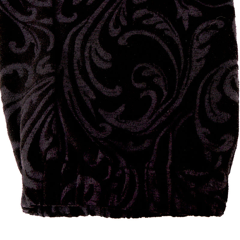 2XL NEW $975 VERSACE Men's Black Velvet/Velour Baroque LOGO Sporty JOGGER PANTS