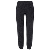 2XL NEW $975 VERSACE Men's Black Velvet/Velour Baroque LOGO Sporty JOGGER PANTS