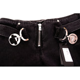 28/29/32 NEW $1375 VERSACE Black Dyed Denim BIGGIE LOGO MEDUSA '95 BELT Low Rise JEANS