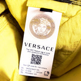 27/29 NEW $1675 VERSACE RUNWAY Woman's Acid Yellow Bleach Denim Cargo Pocket JEANS