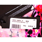 40 NEW $4,875 VERSACE Runway Black PINK ORCHID LOGO PRINT Shirt Midi DRESS