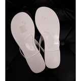 sz 38 NEW $295 VERSACE White Rubber LA MEDUSA LOGO Flip Flops Pool JELLY SANDALS