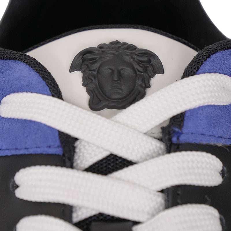 46.5 NEW $850 VERSACE Men's Color Block MEDUSA LOGO Low Top SNEAKERS 13.5 NIB