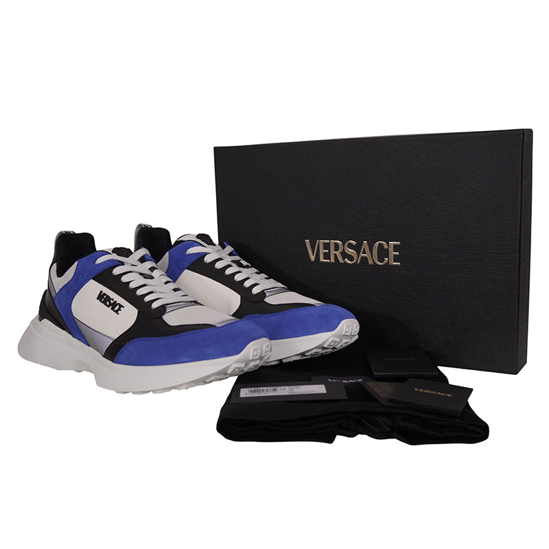 46.5 NEW $850 VERSACE Men's Color Block MEDUSA LOGO Low Top SNEAKERS 13.5 NIB