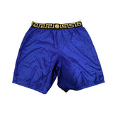 5 US L NEW $395 VERSACE Men's Blue BAROCCO FLORAL PRINT MESH LINING SWIM SHORTS