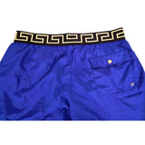 5 US L NEW $395 VERSACE Men's Blue BAROCCO FLORAL PRINT MESH LINING SWIM SHORTS