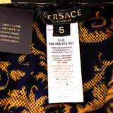 5 US L NEW $395 VERSACE Men's Blue BAROCCO FLORAL PRINT MESH LINING SWIM SHORTS