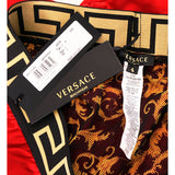 3/4/7/8 NEW $375 VERSACE Men's Red BAROCCO FLORAL PRINT MESH LINING SWIM SHORTS