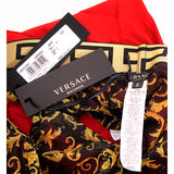 3/4/7/8 NEW $375 VERSACE Men's Red BAROCCO FLORAL PRINT MESH LINING SWIM SHORTS