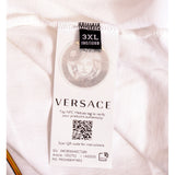 sz XS/3XL NEW $900 VERSACE Men's White MEDUSA CRYSTAL BAROQUE LOGO Crew Neck T-SHIRT