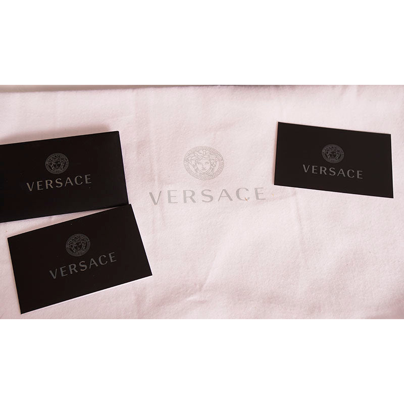 38 NEW $1195 VERSACE Camel Leather GOLD SAFETY PIN MEDUSA Lugged COMBATS BOOTS