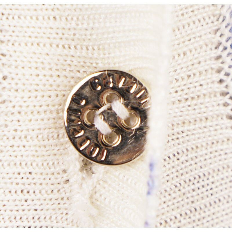 40 NEW $2,045 ROBERTO CAVALLI Ivory FLORAL BAROQUE CARDIGAN & TOP Knit TWIN SET