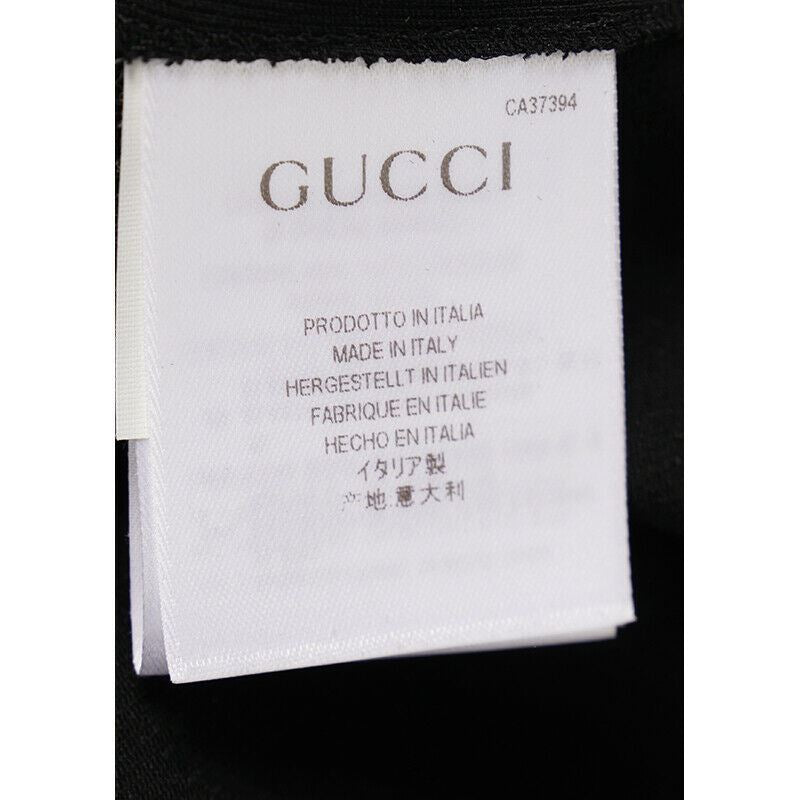 sz 38 NEW $850 GUCCI Black Wool Blend STIRRUP LOGO Classic SKINNY FITTED PANTS