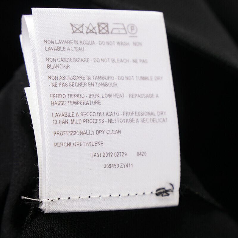 sz 38 NEW $850 GUCCI Black Wool Blend STIRRUP LOGO Classic SKINNY FITTED PANTS