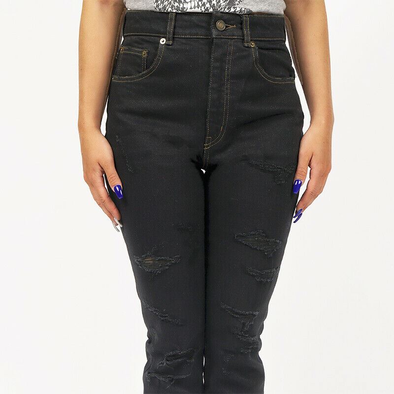 28 NEW $890 SAINT LAURENT Trash Overdye JAPAN DENIM Distressed Skinny JEANS