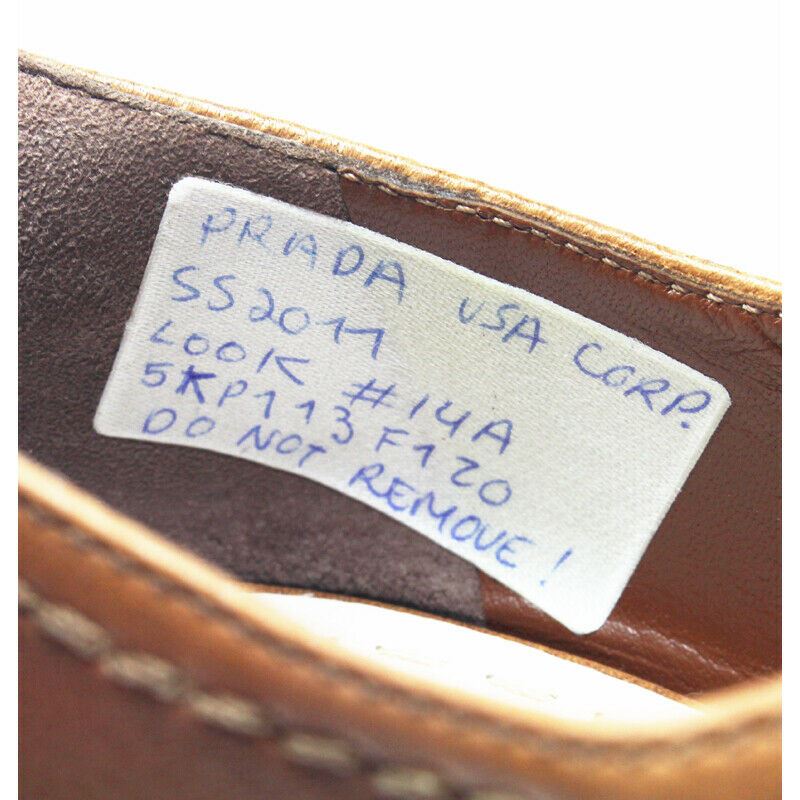 39 US 8.5 NEW $795 MIU MIU RUNWAY Brown WASHED RUGGED LEATHER Open Toe HEELS Bootie