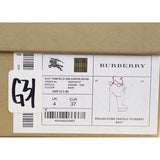 38.5 NEW $895 BURBERRY PRORSUM Black Suede English Icons Tanfield 110 ANKLE BOOTS