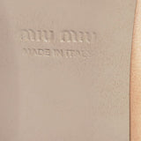 38.5 NEW $750 MIU MIU SATIN CRYSTAL Spring POINT TOE Mary Jane FLATS