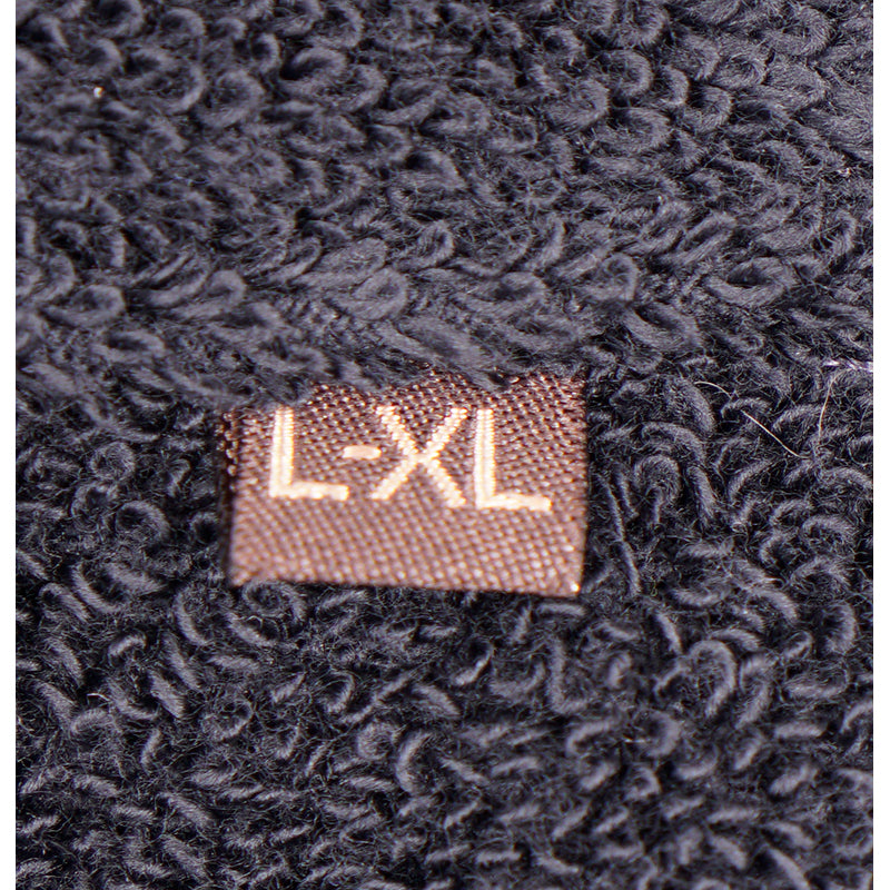 L/XL NEW $395 ROBERTO CAVALLI Unisex Black Terry Cotton LOGO BATH Dressing ROBE