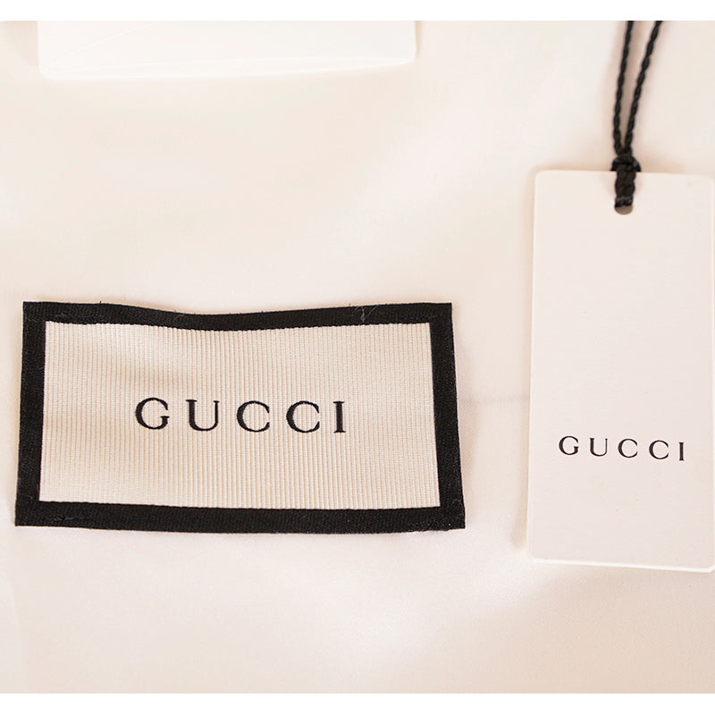 NEW GUCCI JUNIOR Clear Yellow STAR PRINT Amour Vinyl Tote BAG with Pink Leather