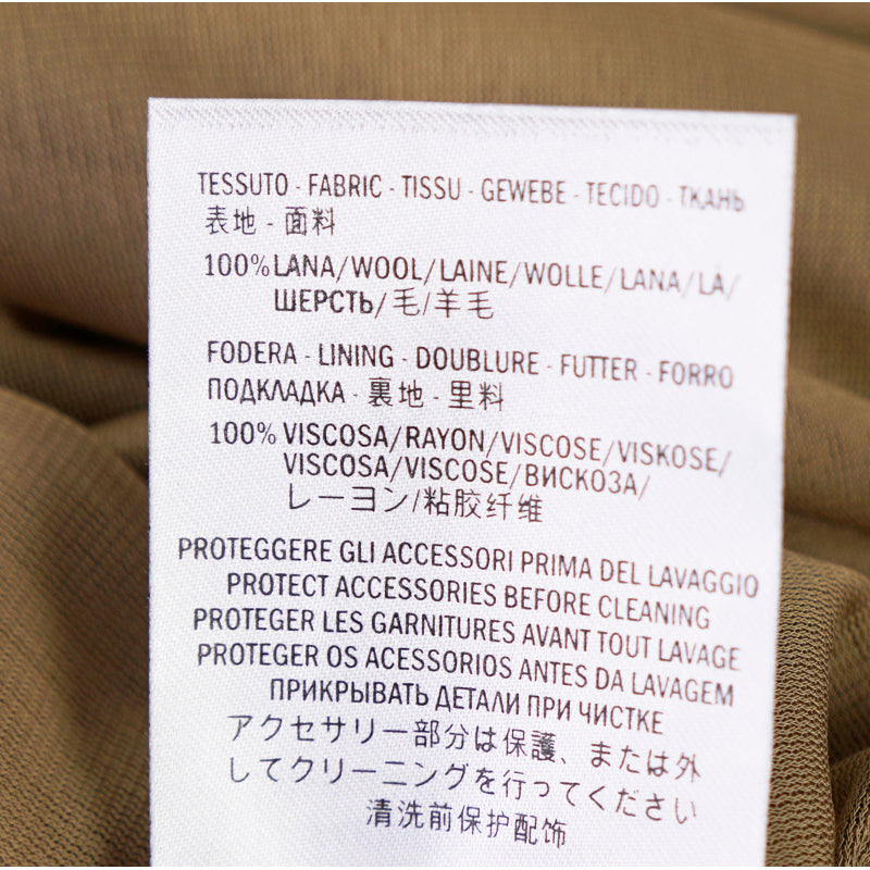 sz M NEW $2300 GUCCI Camel Tan WOOL JERSEY Aged Metal TURNLOCK Accent Fall DRESS