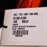 sz 40 & 50 $2800 GUCCI RUNWAY Black BOUQUETS FLORAL PRINT Nylon Spring BOMBER JACKET