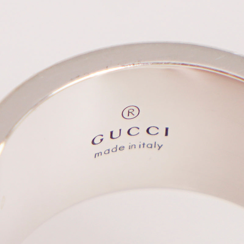 NEW $390 GUCCI Unisex Aged Sterling Silver GG Ghost Skull Collaboration RING