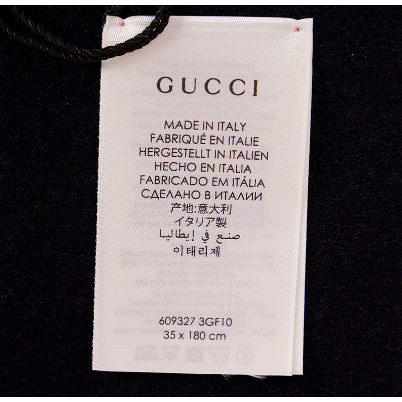 NEW $430 GUCCI Pink Jacquard GG LOGO WALLPAPER Hearts Stars Wool 75" Long SCARF