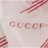 NEW $840 GUCCI Off-White Ivory Red Sea Storm DONALD DUCK PIRATE Silk Modal SCARF