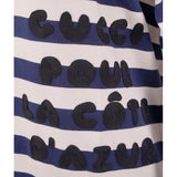 XS NEW $1500 GUCCI Blue White Striped POUR LA COTE D'AZUE Cotton SWEATSHIRT TOP