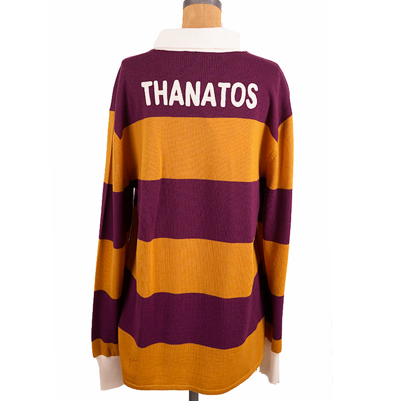 XXL NEW $1,250 GUCCI RUNWAY Mens Stripe 100% WOOL Thanatos Sweater KNIT POLO TOP