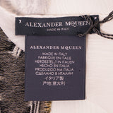 NEW $525 ALEXANDER MCQUEEN Ivory Silk RENAISSANCE CHARM Skeleton FAIRY SCARF