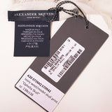 NEW $490 ALEXANDER MCQUEEN Ivory OPHELIA SKULL FLORAL Modal Wool Shawl SCARF NWT