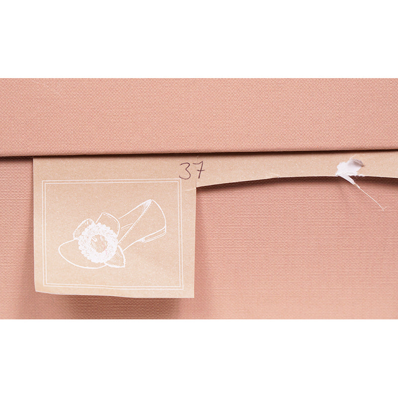 sz 37 NEW $990 MIU MIU Pink FX FUR CRYSTAL White Patent Leather BALLET FLATS