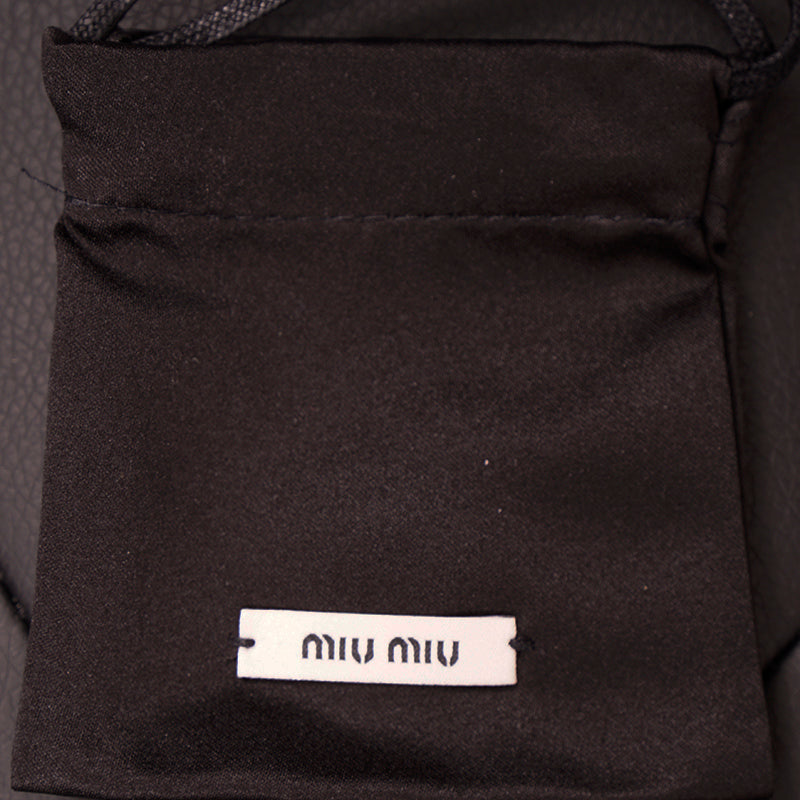 NEW $625 MIU MIU Blue Gray Fx-PEARL & SWAROVSKI CRYSTAL Clip-on Drop EARRINGS